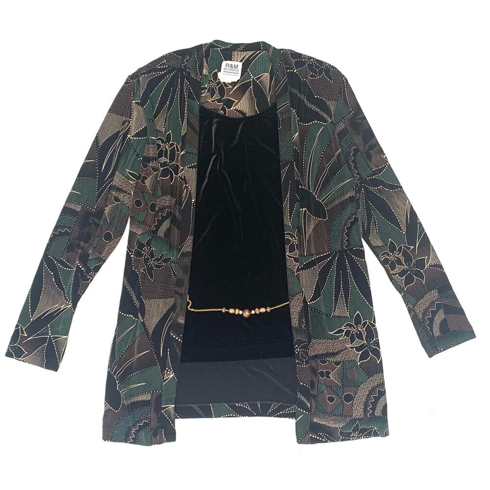 R&M Richards Two Piece Jacket Top - Picture 1 of 11